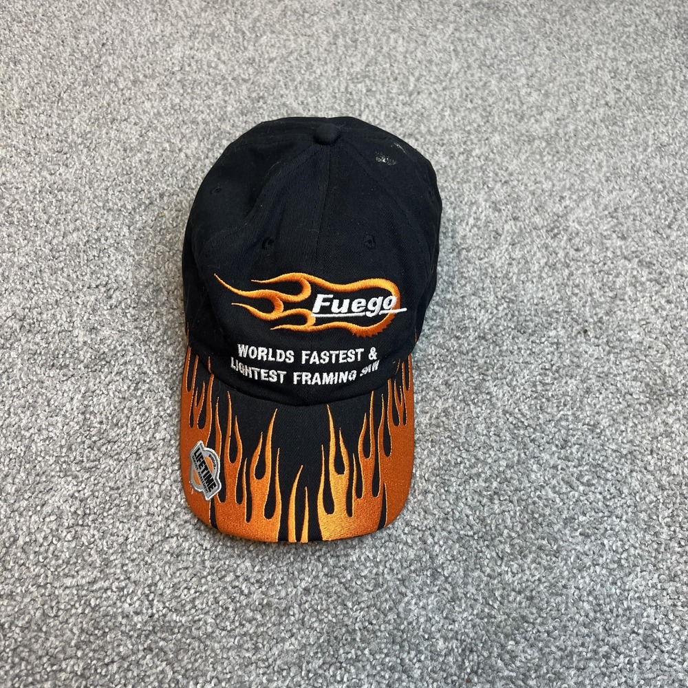 RIDGID Hat Cap Strap Back Fuego Embroidered Flames Promo Mens‎ One Size
